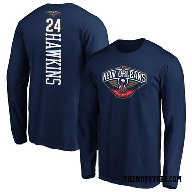 Navy Men's Jordan Hawkins New Orleans Pelicans Backer Long Sleeve T-Shirt