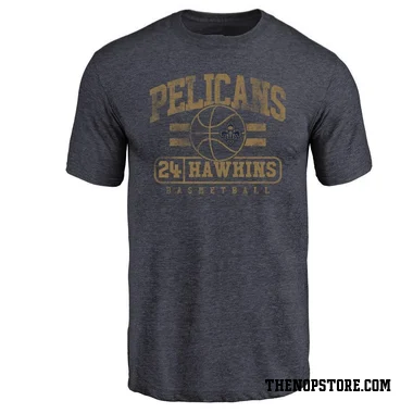 Navy Men's Jordan Hawkins New Orleans Pelicans Baseline T-Shirt