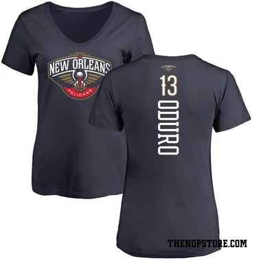Navy Women's Josh Oduro New Orleans Pelicans Backer T-Shirt