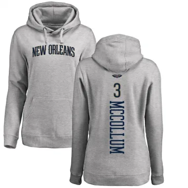 Youth CJ McCollum New Orleans Pelicans Branded Ash Backer Pullover Hoodie -  New Orleans Store